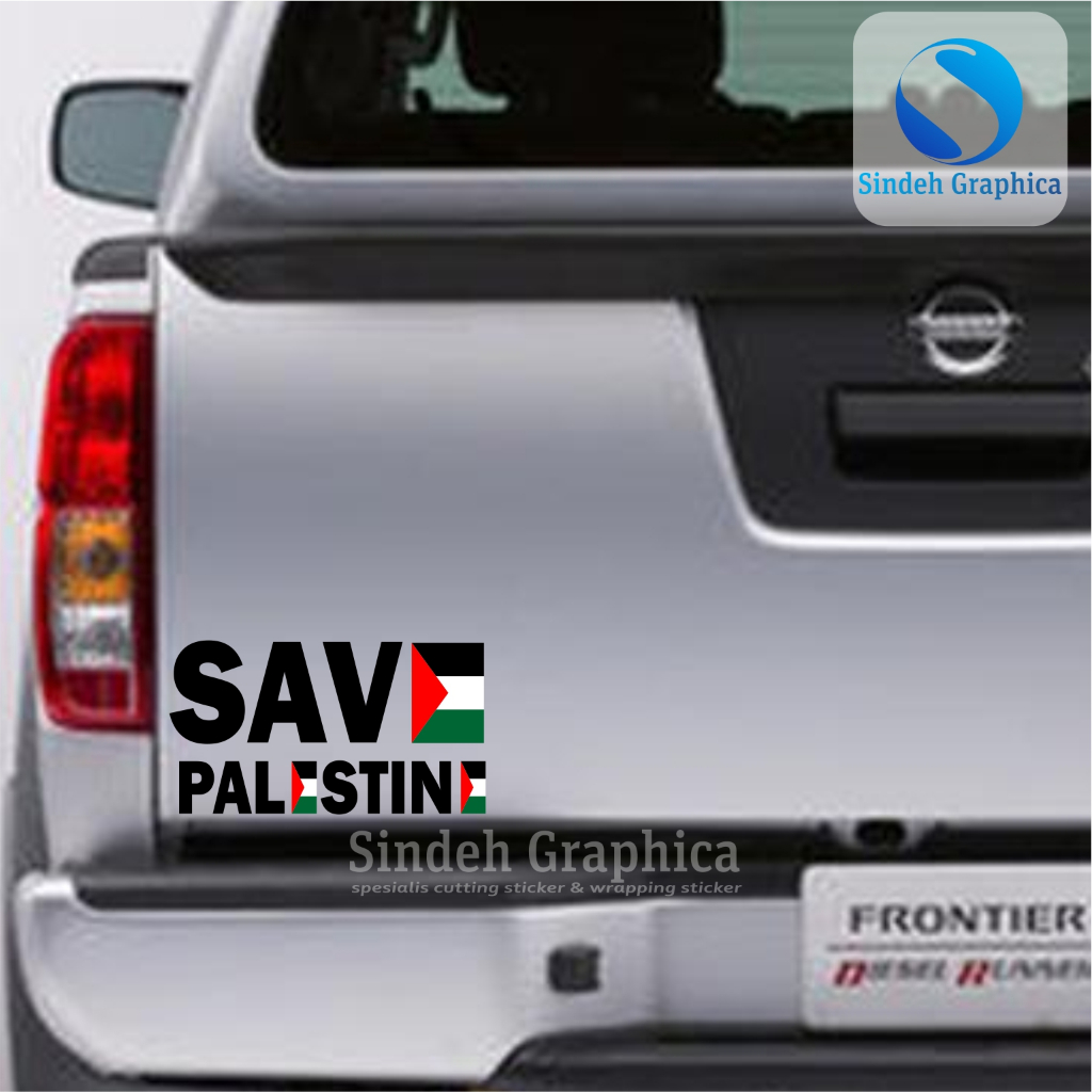 sindeh graphica - cutting sticker bagasi mobil save palestine sticker free palestine stiker mobil pa