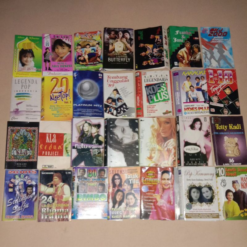 SAMPUL KASET/COVER KASET PITA (HANYA SAMPUL/COVER TANPA ISI KASET) ORIGINAL INDONESIA MURAH MERIAH