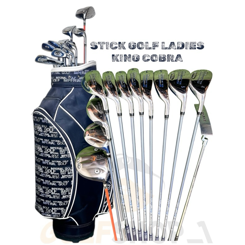 Stick Golf Ladies King Cobra Second Original Shaft Graphite Flek Ladies Fullset Bag Golf - Set Stick