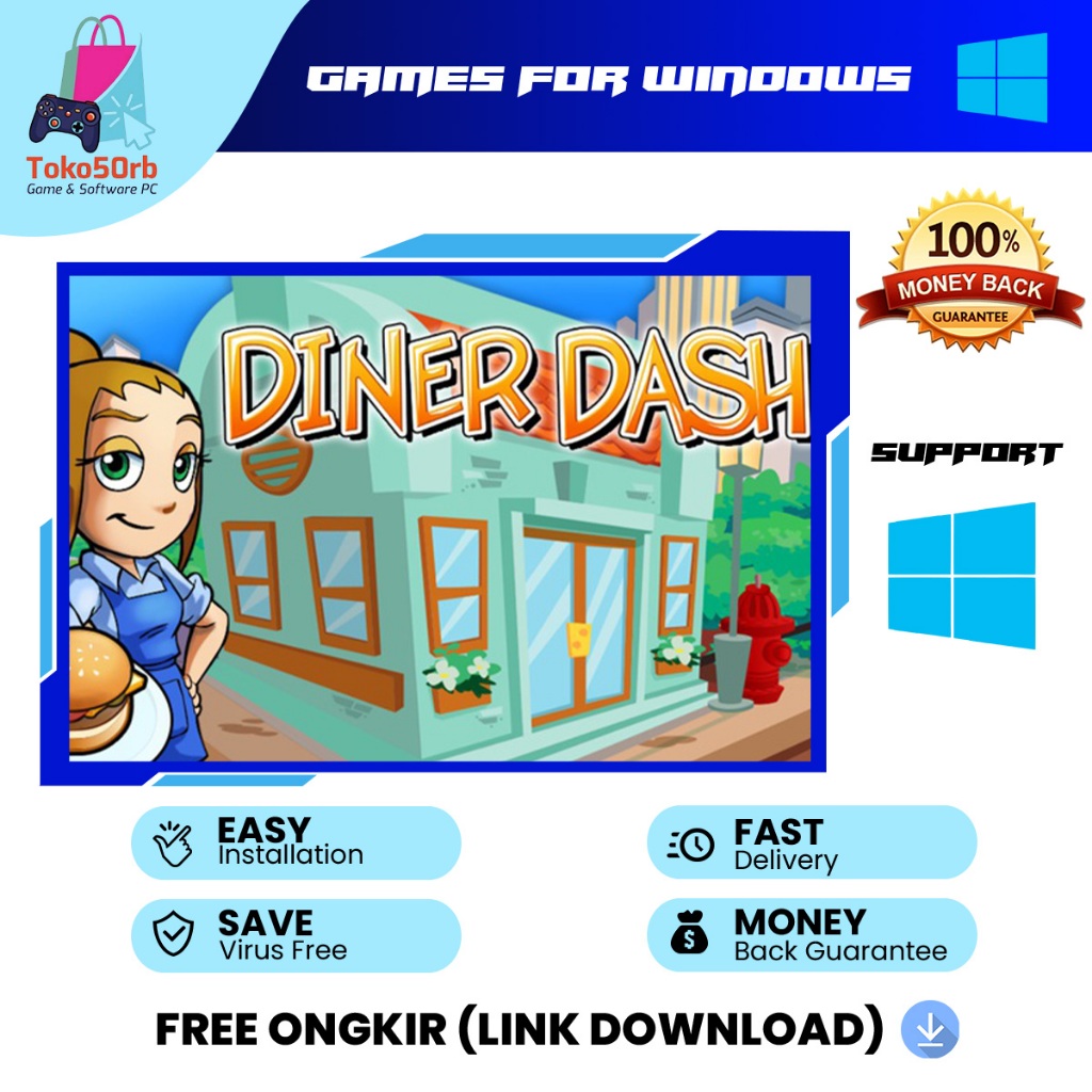 Diner Dash All Series For PC Full Version