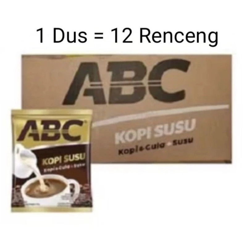 

Kopi Abc Susu 1 Dus Isi 12 Renceng/120 Sachet