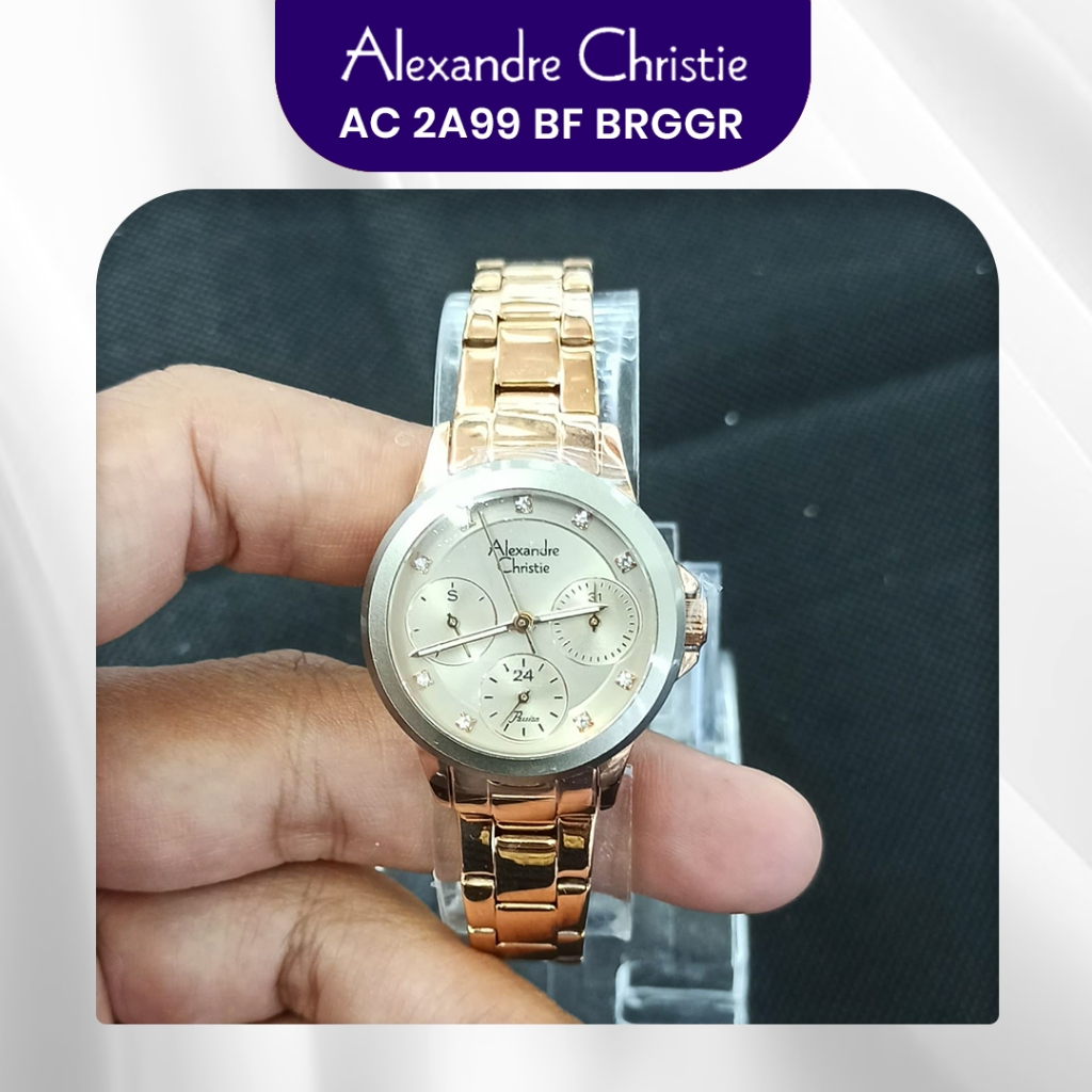 Jam Tangan Wanita Alexandre Christie AC 2A99 BF BRGGR Original Murah