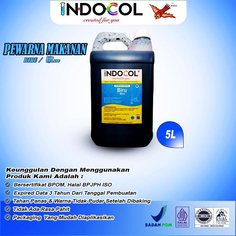 

INDOCOL PEWARNA CAIR BIRU (5 LITER)