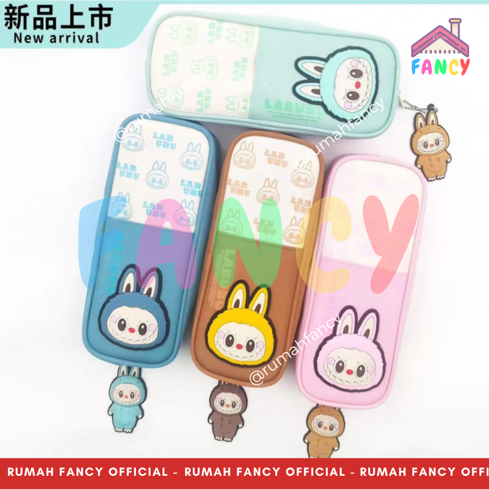 

Tempat Pensil Sleting IMPORT + Gantungan LABUBU 51662 CUTE Premium Pensil Case Sekolah Anak Unik Lucu Murah