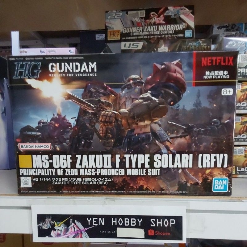 GUNDAM HG 1/144 ZAKU F TYPE SOLARI [RFV] 66702 [ORIGINAL BANDAI]