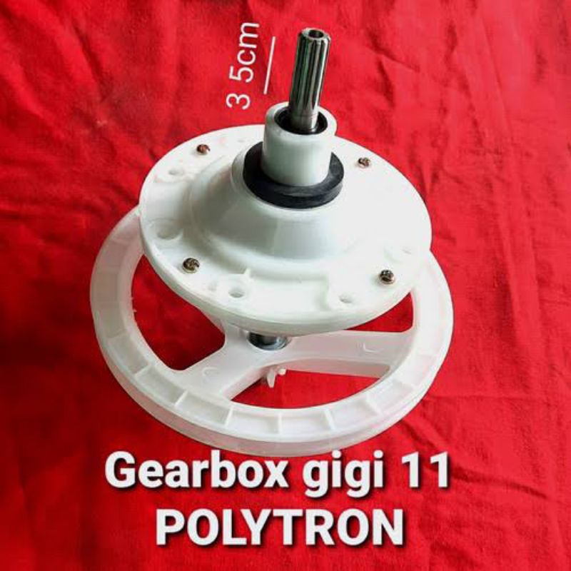 GEARBOX MESIN CUCI POLITRON 14KG 2 TABUNG