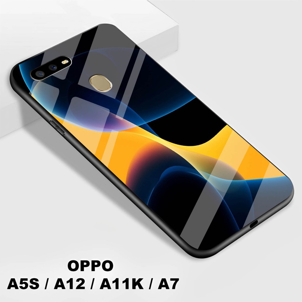 Softcase Kaca Kilau Oppo A5S / A12 / A7 / A11K - Softcase Kaca   Oppo A5S / A12 / A7 / A11K - Softca