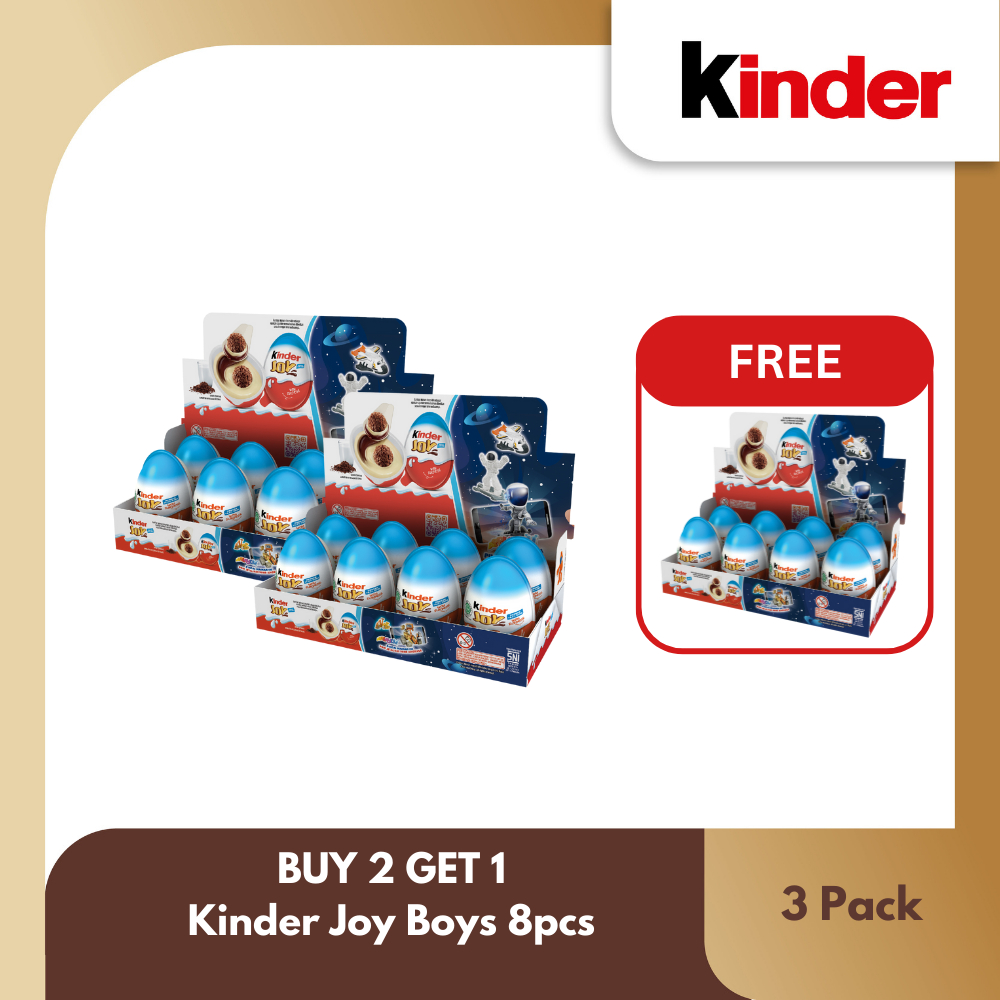 

Buy 2 Get 1 FREE Kinder Joy Boys Isi 8pcs