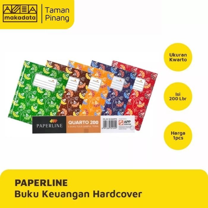 

PAPERLINE BUKU TULIS KWARTO KUARTO QUARTO HARDCOVER ISI 200 LEMBAR (1 PCS)