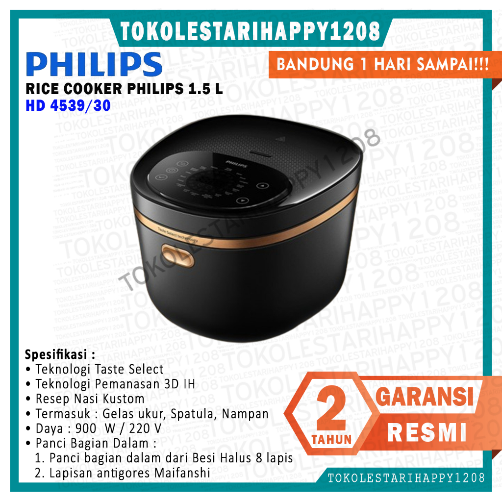 Magic Com Philips Digital Rice Cooker 5000 Series HD 4539/30 Induction Heating Garansi Resmi