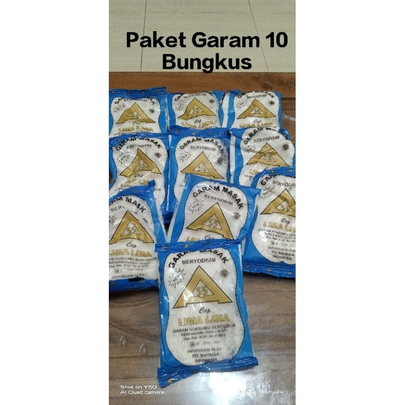 

Paket Garam 10 Bungkus.Garam beryodium