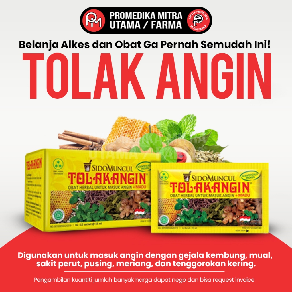 

Sidomuncul Tolak angin Obat Herbal Untuk Masyuk Angin + Madu / Box 12 Sachet