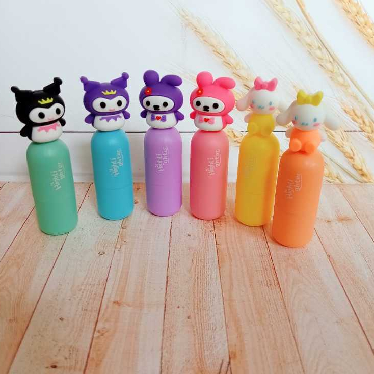 

Stabilo Lucu set isi 6 pcs Karakter Sanrio Highlighter Penanda Berwarna LUCU IMUT