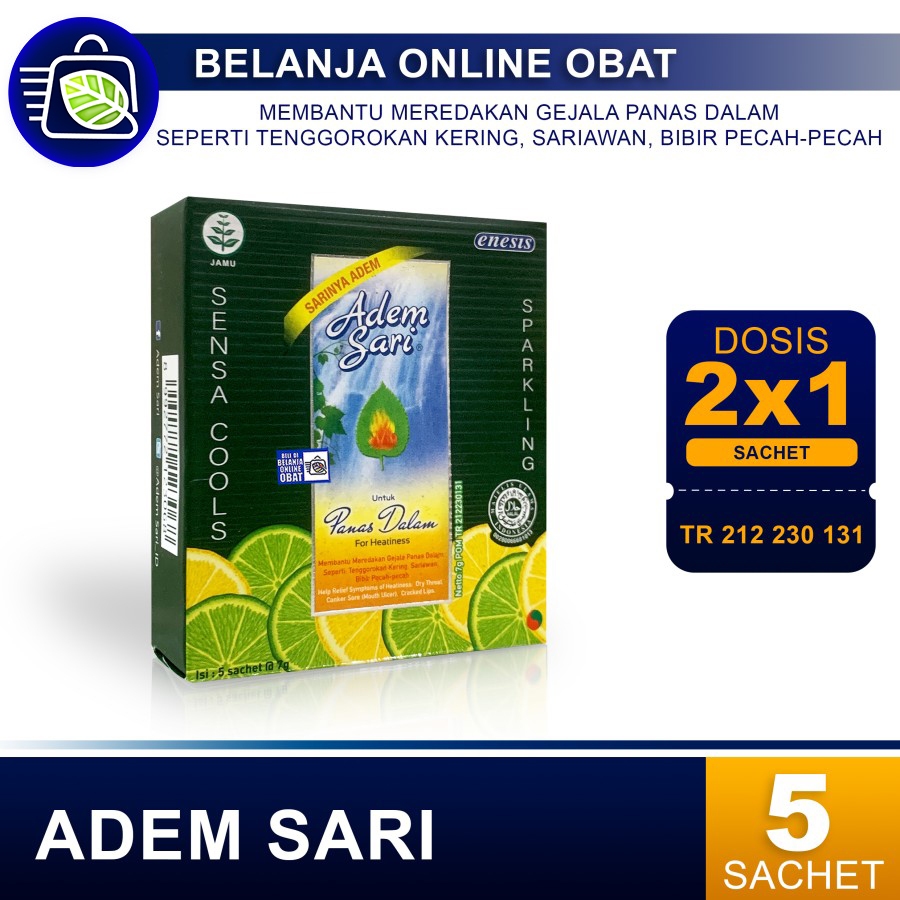 

ADEM SARI 5 SACHET // Minuman Pereda Panas Dalam