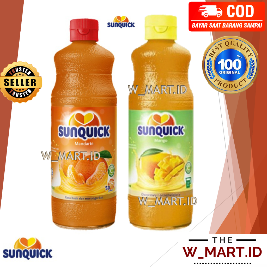 

SUNQUICK SQUASH SYRUP ORANGE MANDARIN MANGO JUMBO 800 ML