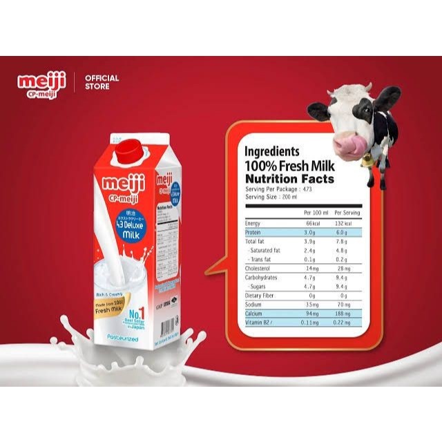 

FRESH MILK MEIJI 946ML PASTEURISASI DARI JEPANG 1KARTON / SUSU PASTEURISASI MEIJI DARI JEPANG 1DUS