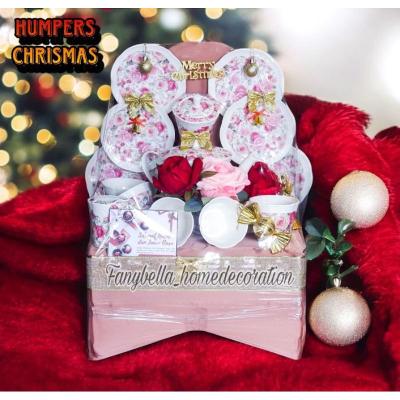 Hampers Natal Christmas Prasmanan Set Piring Tea Set