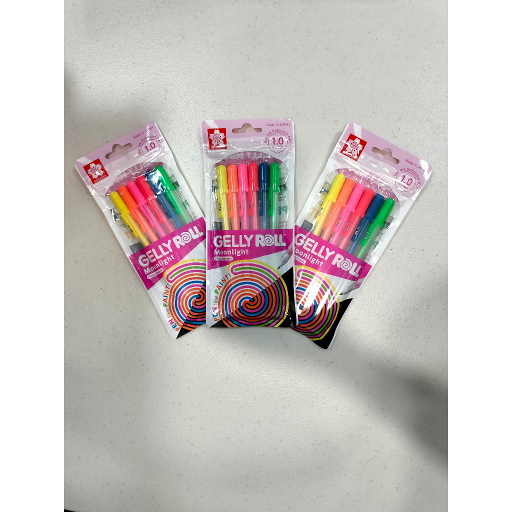 

Gramedia Tunjungan : Sakura Gelly Roll Moonlight, fluorescent set 6