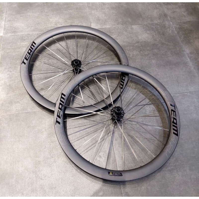 Wheelset Roadbike SUPERTEAM 45MM DISCBRAKE S-ALL II CARBON ULTRA D28-50 Carbon Spoke Ratchet BARU