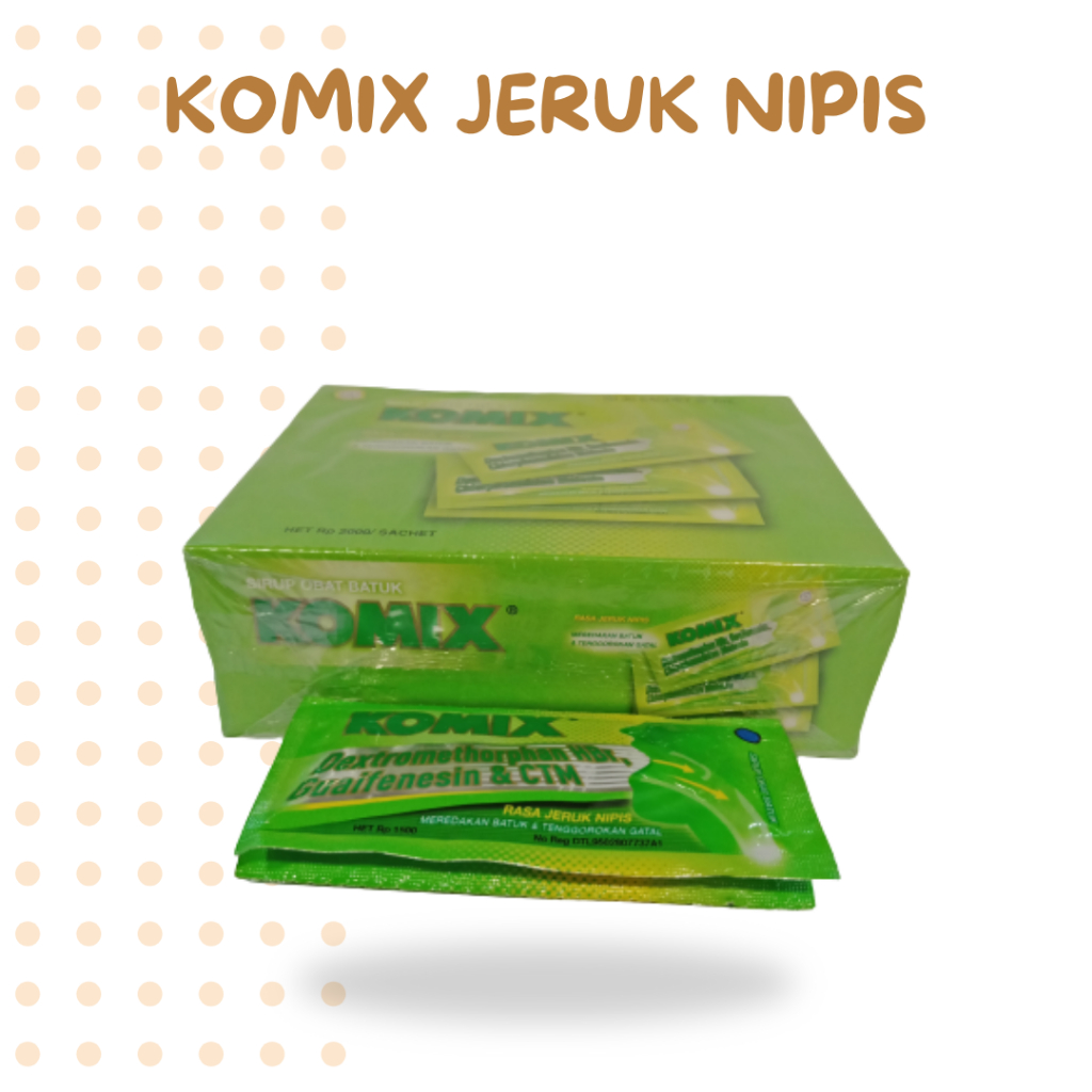 Komix Rasa Jeruk Nipis 1 Box (Isi 30 Sachet)