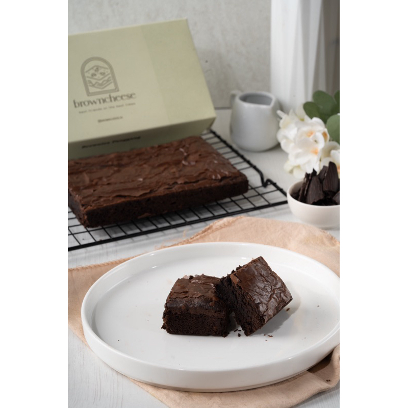 

Browncheese Brownies Panggang Original 20x10 | Fudgy Brownies