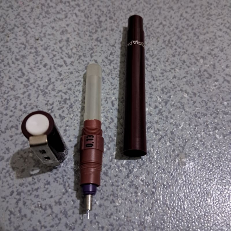 

Pulpen gambar Rapido Pulpen teknik Ero Erograph Jerman 0.1 tepatnya 0.13 technical pen
