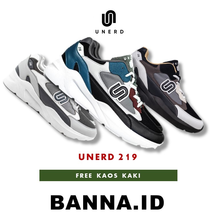 Sepatu Unerd 219 Sepatu Sneakers Casual Sport Sepatu Sneakers Olahraga Pria Unerd Original