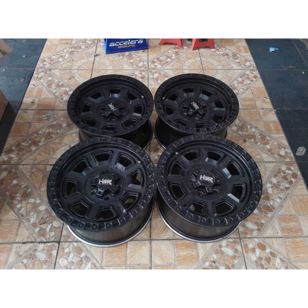 Velg mobil bekas offroad XTS02 HSR ring 16 lebar 8 pcd 5X114 ET15 cocok buat Rush,Terios,Vitara.Xtra
