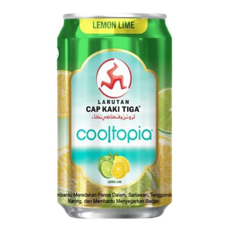 

Cap Kaki Tiga Cooltopia Larutan Penyegar Lemon Lime Kaleng 320 ml