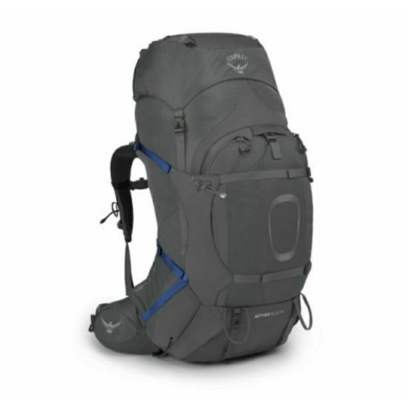 OSPREY AETHER 70 PLUS ECLIPSE GREY BACKPACK BACKPACKING TAS GUNUNG HIKING TREKKING TRAVELING ORIGINA