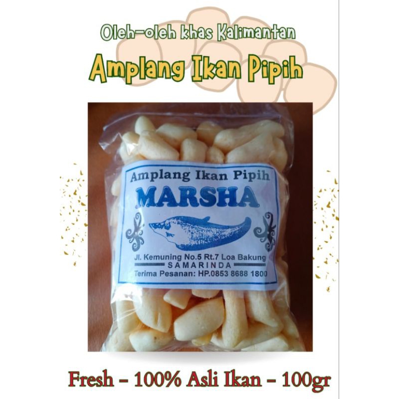 Amplang Ikan Pipih (100g) Amplang Samarinda Amplang Kalimantan oleh-oleh khas Samarinda