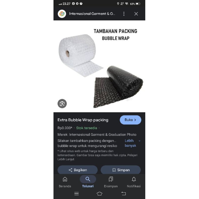 

Extra Bubble Wrap Packing