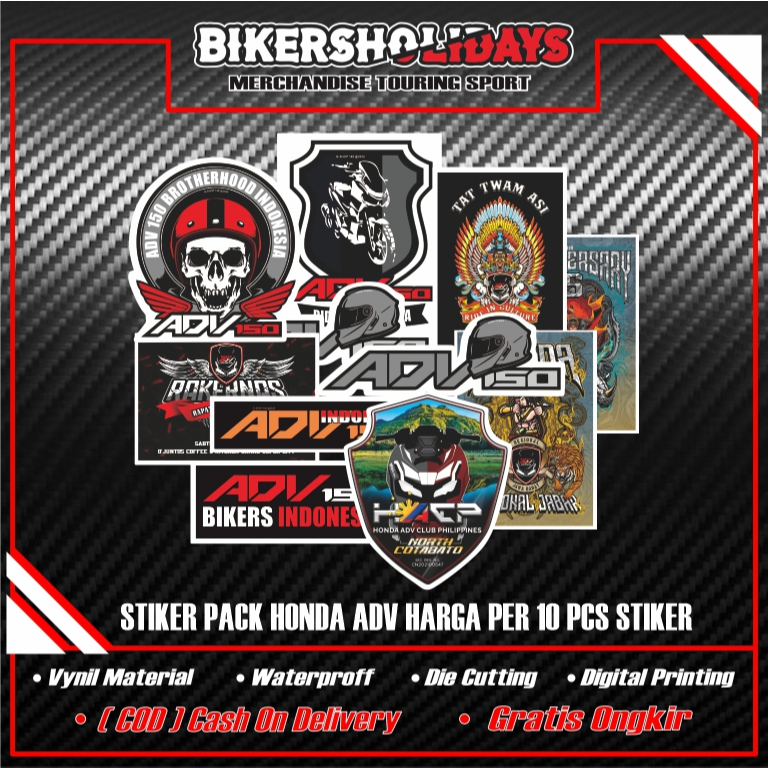 Stiker Honda ADV/Stiker touring mercandise Honda ADV/Stiker variasi Honda ADV