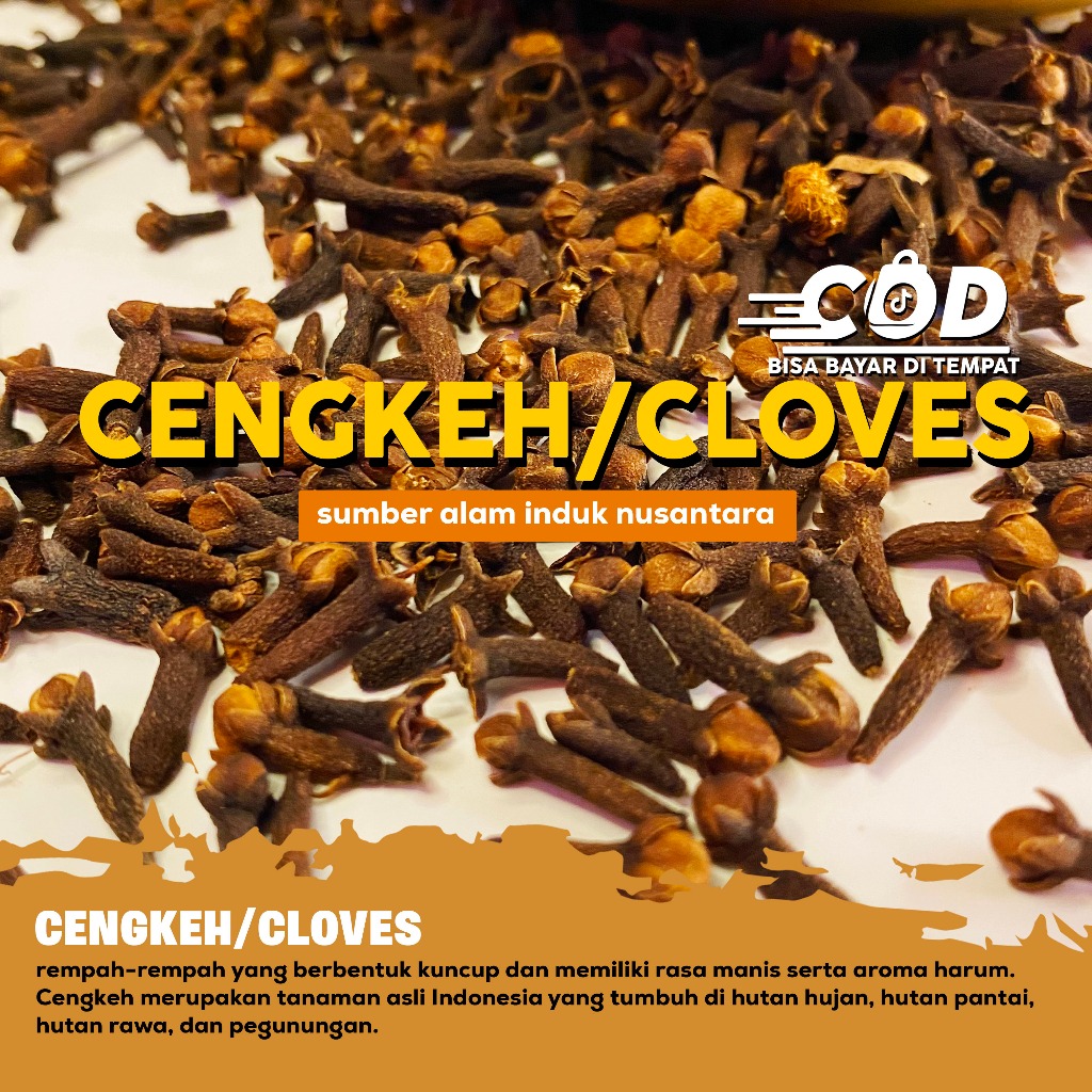 

Cengkeh kering utuh 100gr / bumbu masak