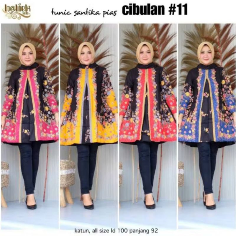 TUNIK BATIK MODERN CANTIK KEKINIAN ATASAN BATIK WANITA DRESS TERLARIS