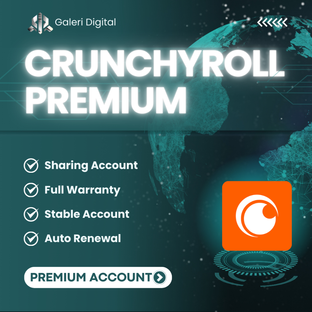 Crunchyroll Premium - Masa Aktif 1 Bulan