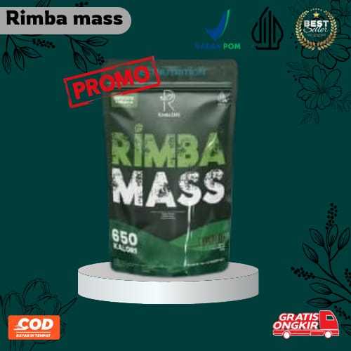 Rimbamass Susu Bubuk Weigh Gainer Tinggi Protein Penambah Berat Badan Dan Massa Otot.