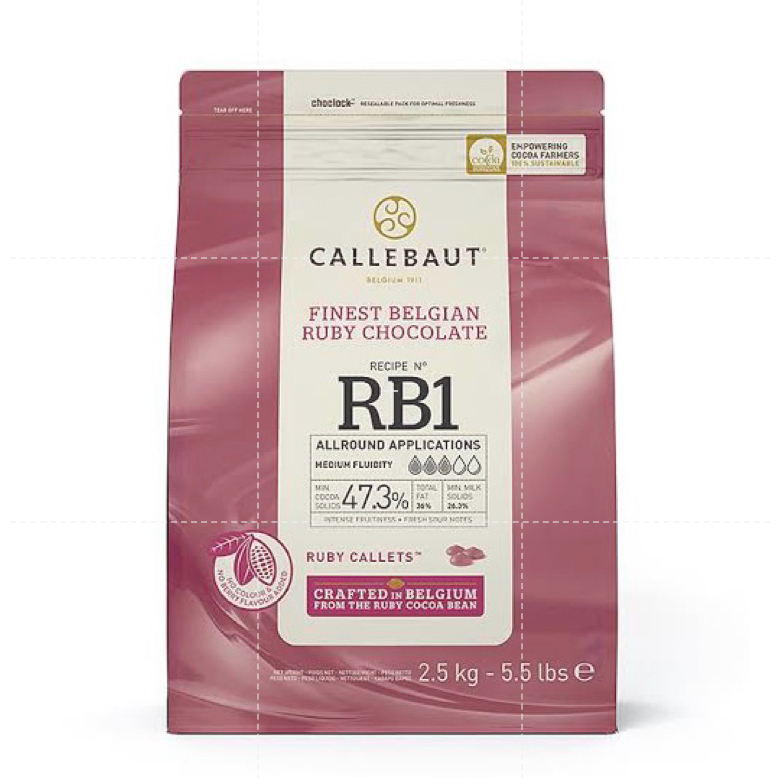 

Callebaut RB1 Ruby Chocolate Callets 33,6% 1kg / 2,5kg Coklat. Kirim REGULER=LELEH