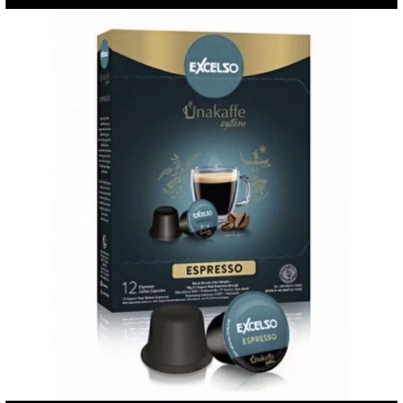 

Excelso Unakaffee Espresso Coffee Capsule 12pcs