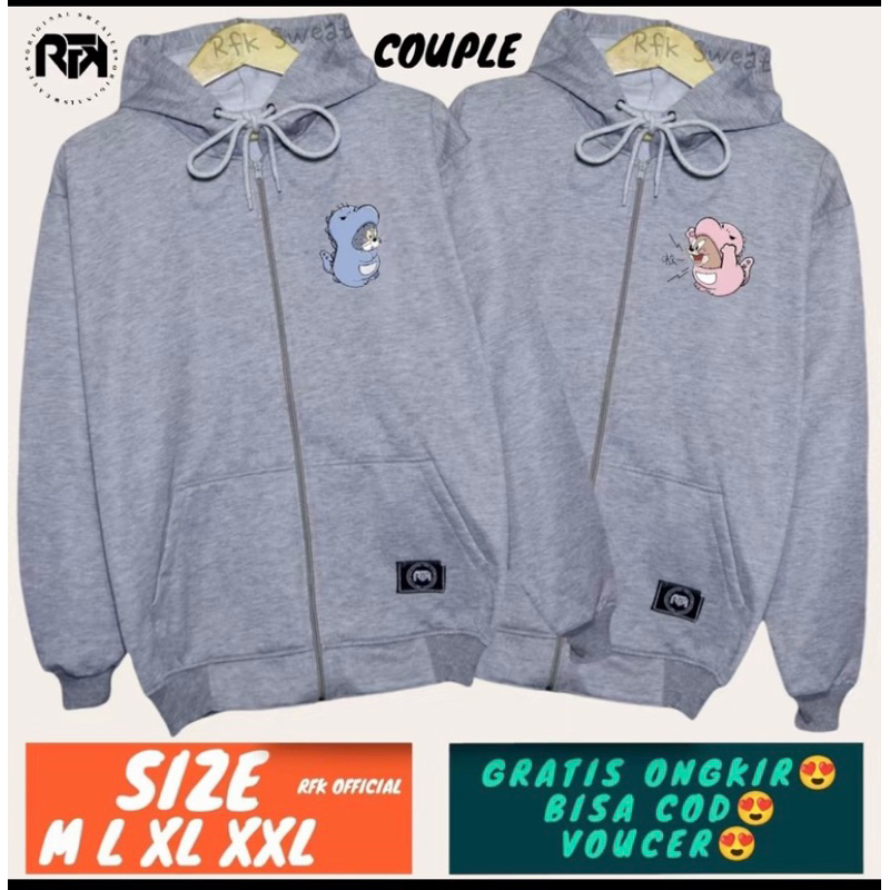 sweater couple / hoodie couple / switer couple pasangan 2 pcs / hoodie couple pasangan 2 / jaket cou