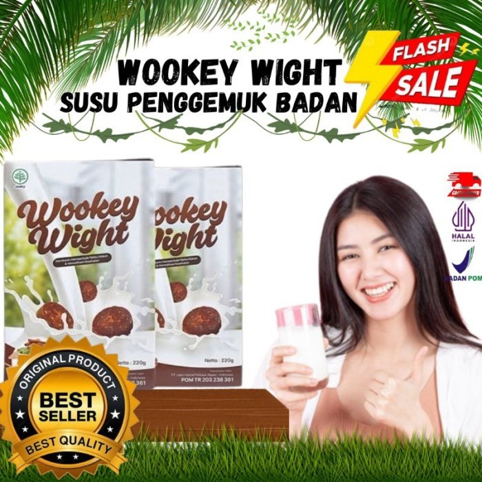 

PROMO TERBATAS!!! 1 BOX Wookey Weight - Susu Penambah Berat Badan BPOM Herbal Alami Paket Nutrisi