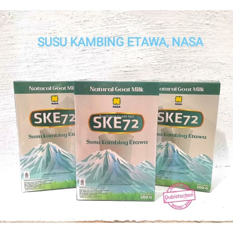

Susu Kambing Etawa 200 gr SKE72 NASA