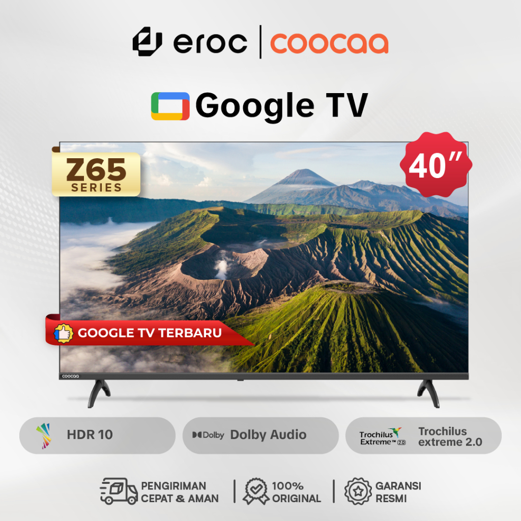 NEW COOCAA 40 inch GOOGLE TV-2K LED-TV (COOCAA 40Z65)