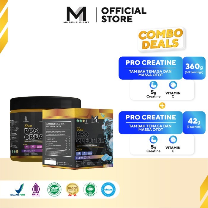[BUNDLE] MUSCLE FIRST Pro Creatine 360gr + Pro Creatine Box