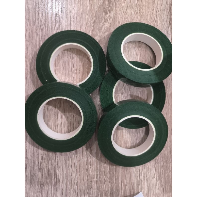 

Floral tape / Selotip Bunga / isolasi tangkai bunga lebar 12 mm, panjang 10 yard, 20 yard & 30 yard