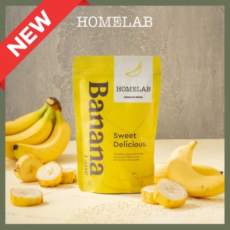 

HOMELAB | BANANA latte - 200gr | Bubuk Minuman PISANG Premium