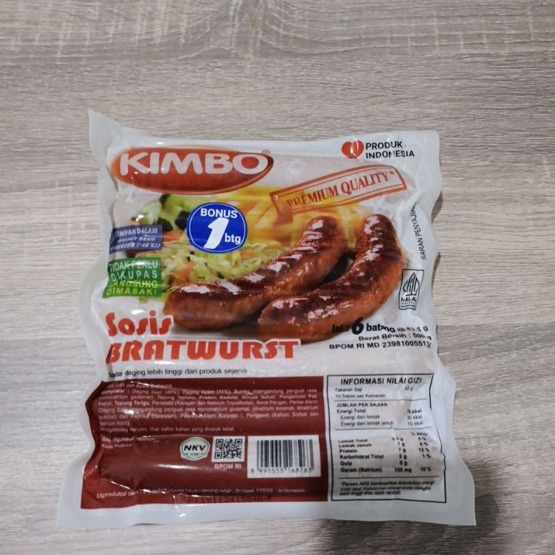 

Kimbo Sosis Bratwurst Ori isi 6+1 500g