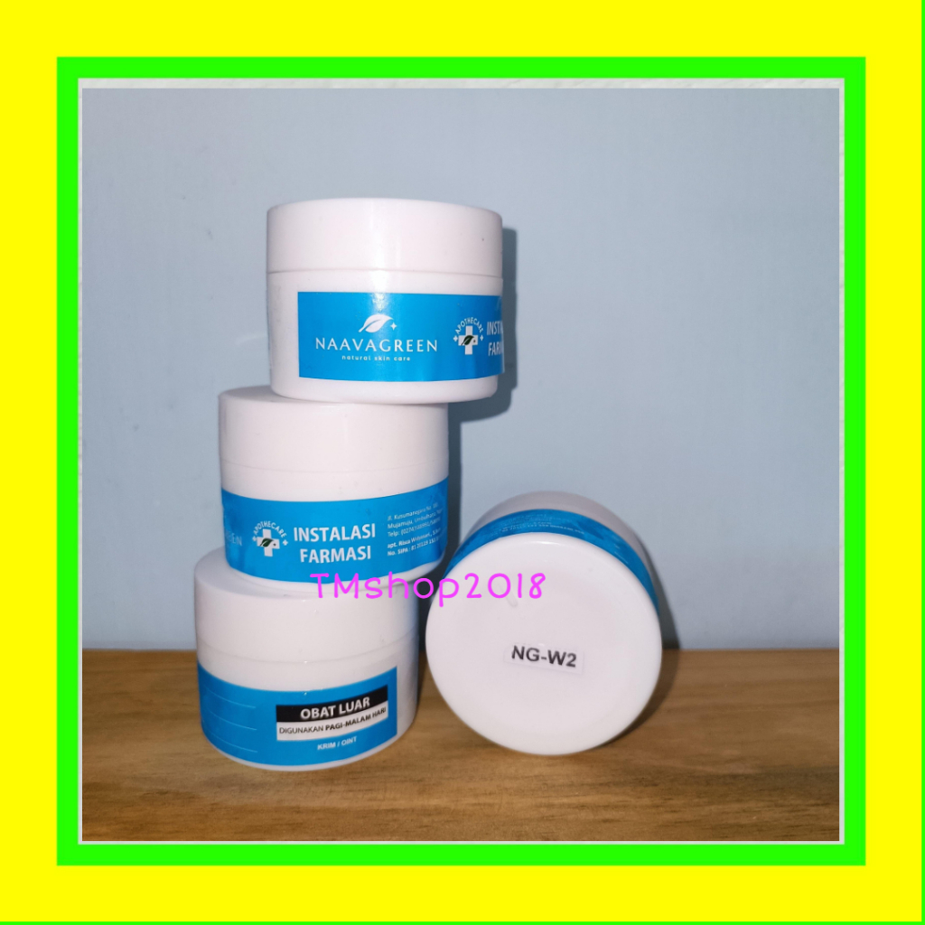 W2 Whitening Night Cream Naavagreen 10 gram Original Krim Malam Flek Pencerah Pemutih by dr Fredi Se