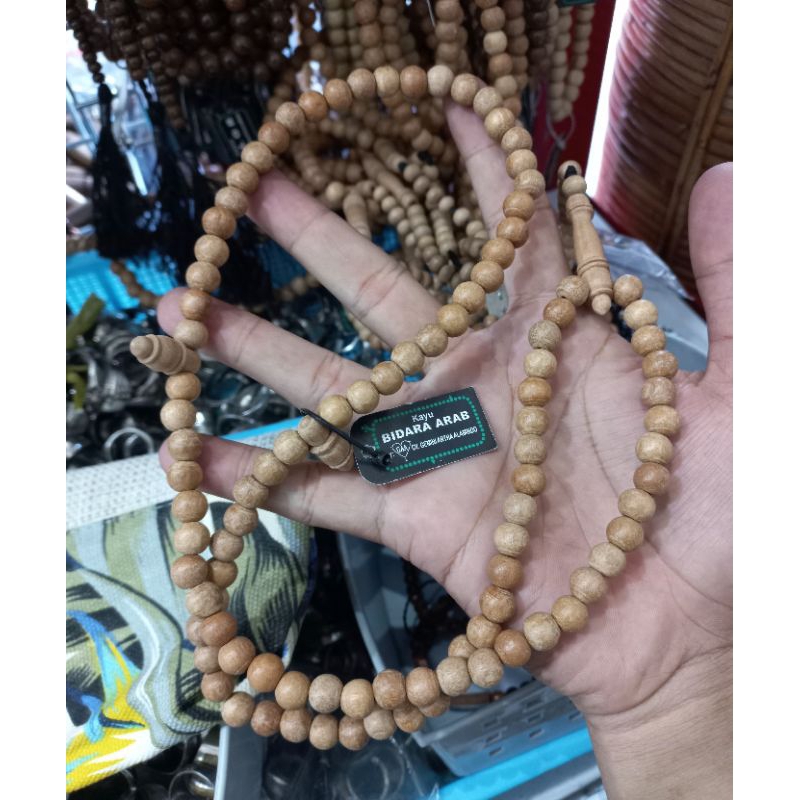 TASBIH KAYU BIDARA ARAB ASLI 8MM