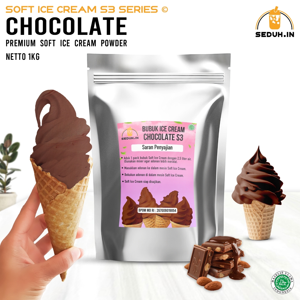 

Bubuk Ice Cream Chocolate 1KG / Premium 88